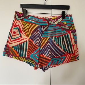 J.Crew Collection Geo Brushstroke Shorts  sz 12